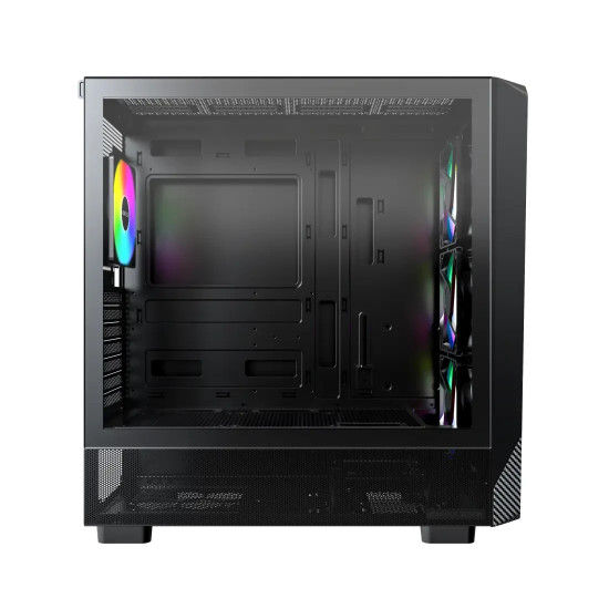 Кутия за компютър Montech Case mATX - X5 (B) - 4 A-RGB fans, USB-C