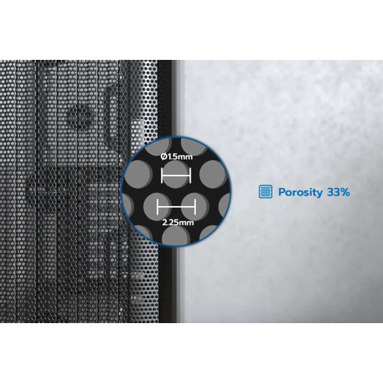 Кутия за компютър Montech Case mATX - X5 (B) - 4 A-RGB fans, USB-C