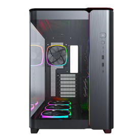 Кутия за компютър Montech KING 95 Pro, Dual Chamber Mid-tower Case, 6 ARGB Fans, 2 Front Panels, Black