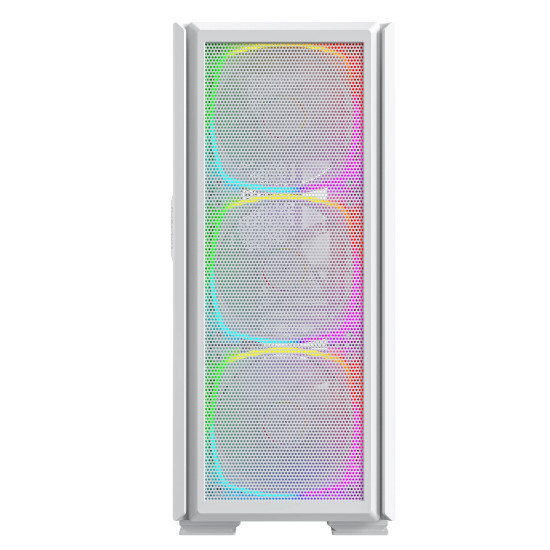 Кутия за компютър Montech SKY TWO GX, Mid-tower Case, TG, 3x140mm ARGB Fans, White
