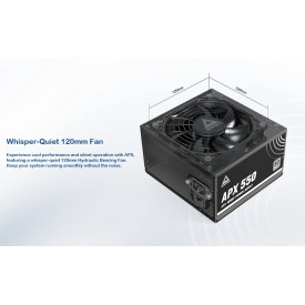 Захранване Montech PSU 550W - APX - 80 Plus White