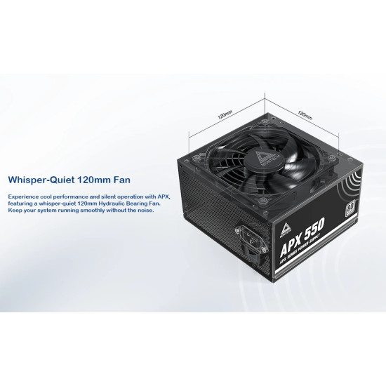 Захранване Montech PSU 550W - APX - 80 Plus White
