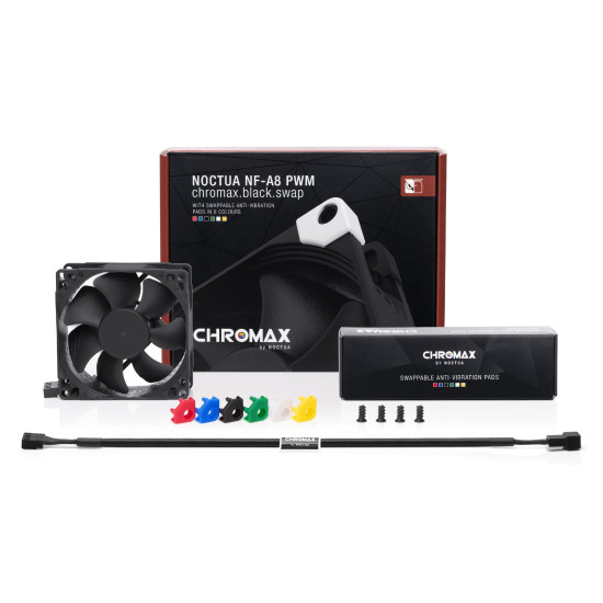 Вентилатор Noctua Fan 80mm NF-A8 PWM chromax.black.swap