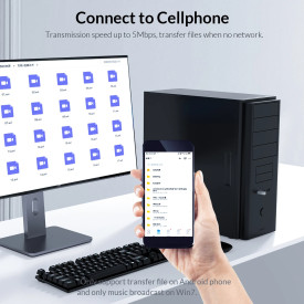 Блутут адаптер Orico Bluetooth 5.0 USB adapter, black - BTA-608-BK