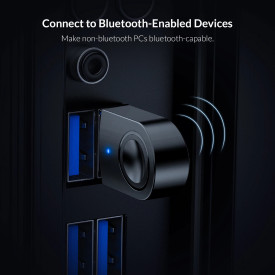 Блутут адаптер Orico Bluetooth 5.0 USB adapter, black - BTA-608-BK