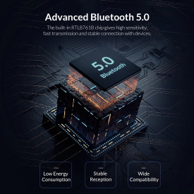 Блутут адаптер Orico Bluetooth 5.0 USB adapter, black - BTA-608-BK