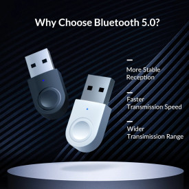 Блутут адаптер Orico Bluetooth 5.0 USB adapter, black - BTA-608-BK