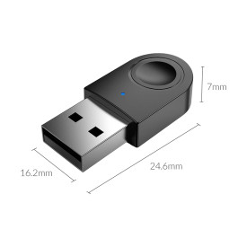 Блутут адаптер Orico Bluetooth 5.0 USB adapter, black - BTA-608-BK