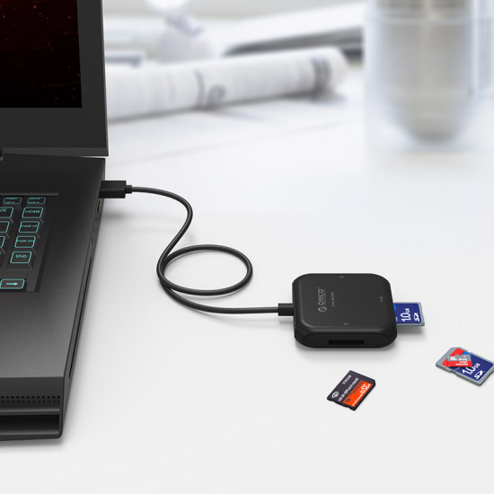 Четец за карти Orico Card Reader USB3.0 Black - CRS31A