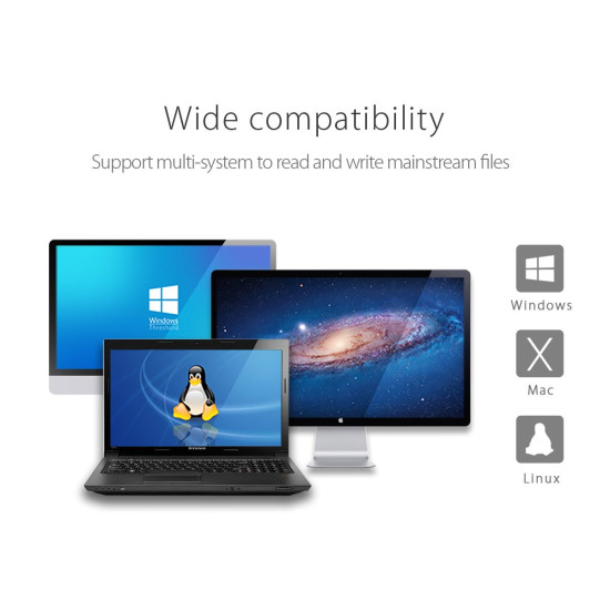 Четец за карти Orico Card Reader USB3.0 Gray - CRS21-BK