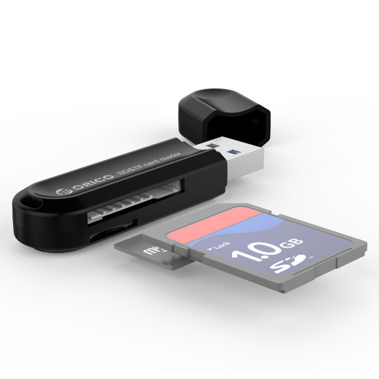 Четец за карти Orico Card Reader USB3.0 Gray - CRS21-BK