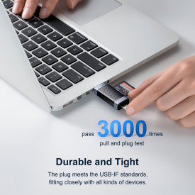 Четец за карти Orico Card Reader USB Type C/A Black - CD2D-AC2-BK