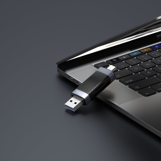 Четец за карти Orico Card Reader USB Type C/A Black - CD2D-AC2-BK