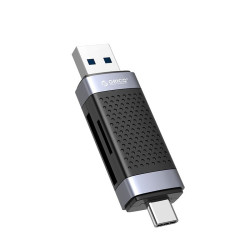 Четец за карти Orico Card Reader USB Type C/A Black - CD2D-AC2-BK