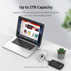 USB хъб Orico USB3.0 HUB 3 port + Card Reader - TWU3-3AST