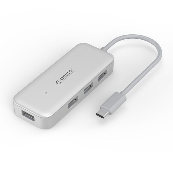 USB хъб Orico USB3.0 HUB 4 port - Type C input - TC4U-U3-SV