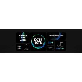 NAS устройство Orico Personal Cloud Storage MetaCube - TS200-EU-GY-BP