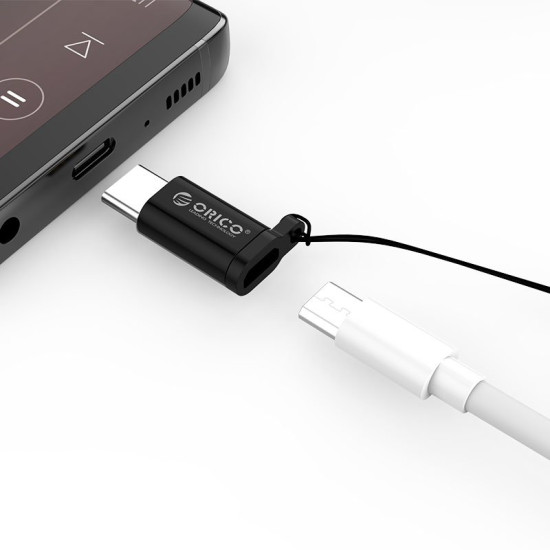 Преходник Orico Adapter OTG - USB Micro B to Type-C - CBT-MT01-SV