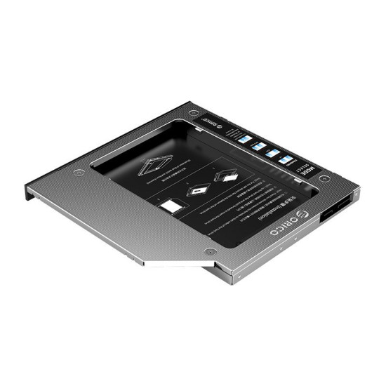 Кади за лаптоп Orico Laptop Caddy 9.0-9.5mm SATA3 with LED/switch - M95SS-SV