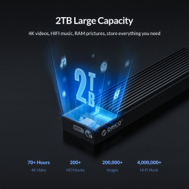 Външна кутия за диск Orico Storage - Case - M.2 NVMe M-key 10 Gbps - M2PV-C3-BK-BP