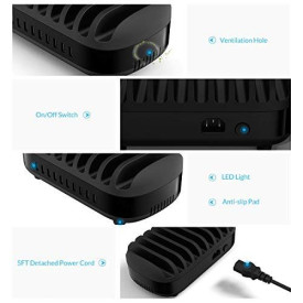 Зарядна станция Orico Charger Station, 220V, 10 x USB, 120W, Черна, DUK-10P-EU-BK