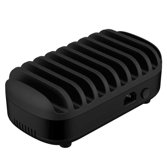 Зарядна станция Orico Charger Station, 220V, 10 x USB, 120W, Черна, DUK-10P-EU-BK