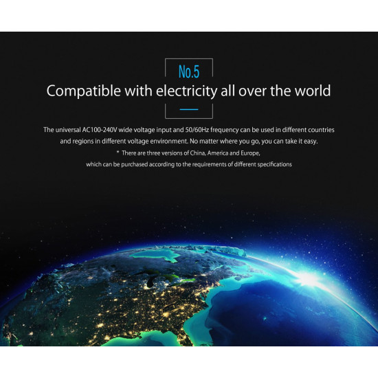 Зарядно Orico Smart Charger 220V - 15W 3 port black - WHC-3U