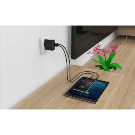Зарядно Orico Smart Charger 220V - 15W 3 port black - WHC-3U