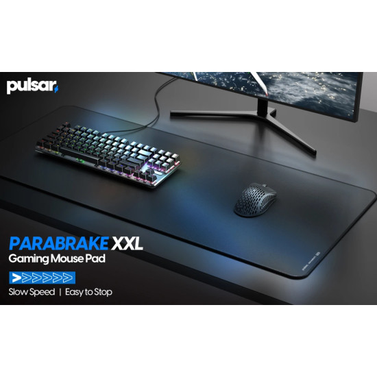 Подложка за мишка Pulsar Gaming Mousepad ParaBrake V2 Mouse Pad XXL Black - 900 x 400 мм