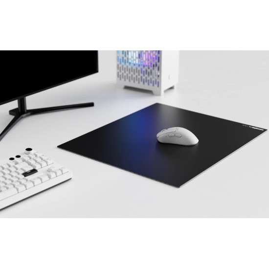Подложка за мишка Superglide Gaming Glass Mousepad Superglide Pad v2 XL Black, Стъкло - 490 x 420 мм