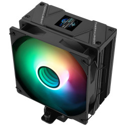Охладител за процесор Thermalright CPU Cooler Assassin Spirit 120 Vision A-RGB Black - LCD Display, Infinity Mirror