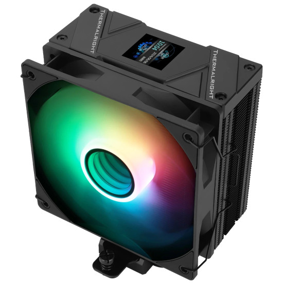 Охладител за процесор Thermalright CPU Cooler Assassin Spirit 120 Vision A-RGB Black - LCD Display, Infinity Mirror