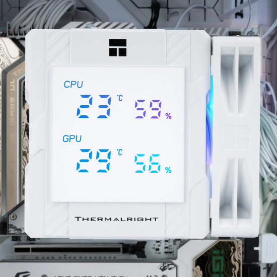 Охладител за процесор Thermalright CPU Cooler Peerless Assassin 120 Digital A-RGB White - Dual-Tower - LGA1851/AM5