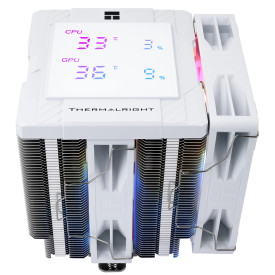 Охладител за процесор Thermalright CPU Cooler Peerless Assassin 120 Digital A-RGB White - Dual-Tower - LGA1851/AM5