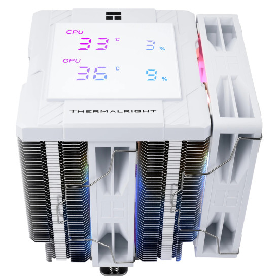 Охладител за процесор Thermalright CPU Cooler Peerless Assassin 120 Digital A-RGB White - Dual-Tower - LGA1851/AM5