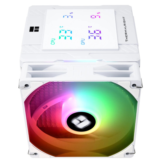 Охладител за процесор Thermalright CPU Cooler Peerless Assassin 120 Digital A-RGB White - Dual-Tower - LGA1851/AM5