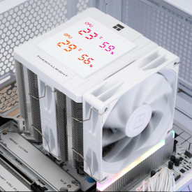 Охладител за процесор Thermalright Peerless Assassin 120 Digital White, Dual-Tower, LGA1851, AM5