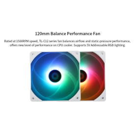 Охладител за процесор Thermalright CPU Cooler Peerless Assassin 120 White A-RGB - Dual-Tower - LGA1851/LGA1700/AM5