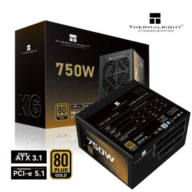 Захранване Thermalright TR-KG750, ATX 3.1, 750W, Gold, Black