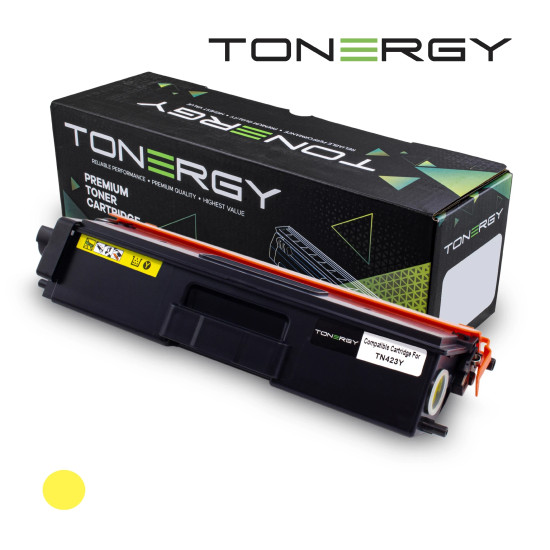 Tonergy съвместима Тонер Касета Compatible Toner Cartridge BROTHER TN423Y Yellow, High Capacity 4k