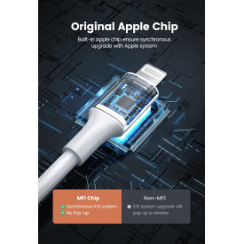 Ugreen кабел Cable iPhone Lighting/USB data US155, 1m - 20728