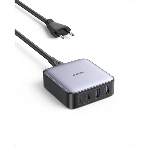 Зарядно Ugreen Charger Wall 65W GaN Nexode CD327, 2 x USB-A, 2 x Type-C - 90747