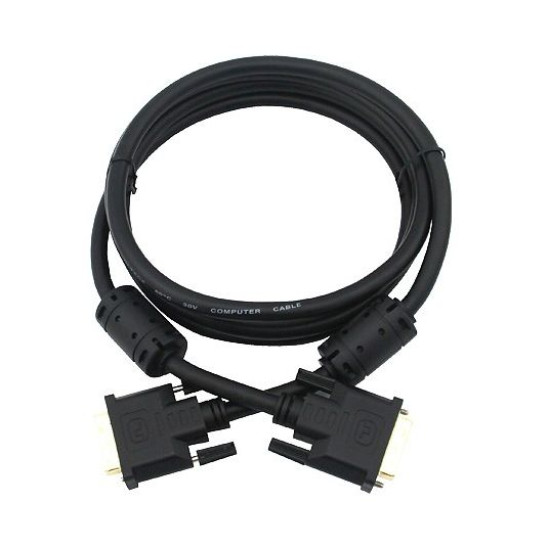 DVI кабел VCom DVI 24+1 Dual Link M / M +2 Ferrite - CG441GD-2m