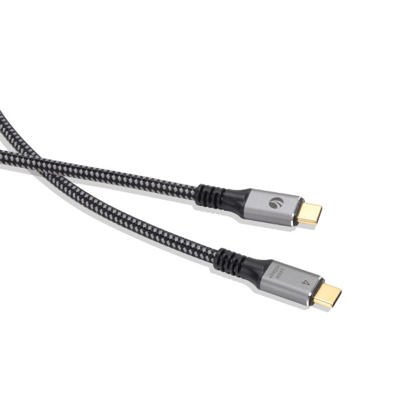 USB кабел VCom USB4.0 Type-C/Type-C 40Gbps, 240W - CU541M-1.2