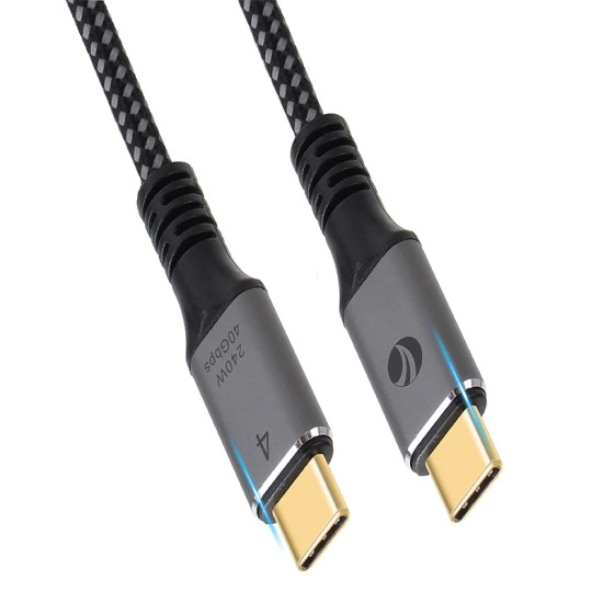 USB кабел VCom USB4.0 Type-C/Type-C 40Gbps, 240W - CU541M-1.2