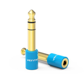 Адаптер Vention Audio 6.5mm M / 3.5mm F - Blue - VAB-S01-L