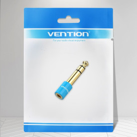 Адаптер Vention Audio 6.5mm M / 3.5mm F - Blue - VAB-S01-L