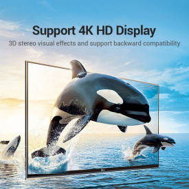 Адаптер Vention HDMI Right Angle 90 Degree M/F - AIOB0