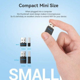 USB WiFi адаптер Vention KDRB0, Black
