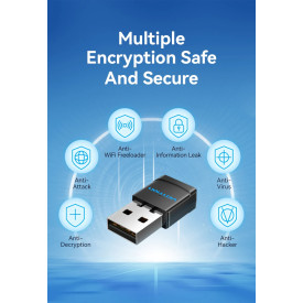 USB WiFi адаптер Vention KDRB0, Black